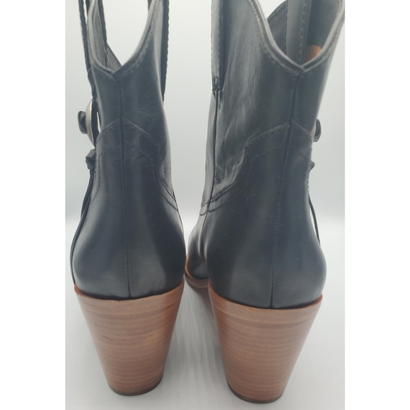 Frye Concho Short Leather Western Booties - Picture 6 of 10